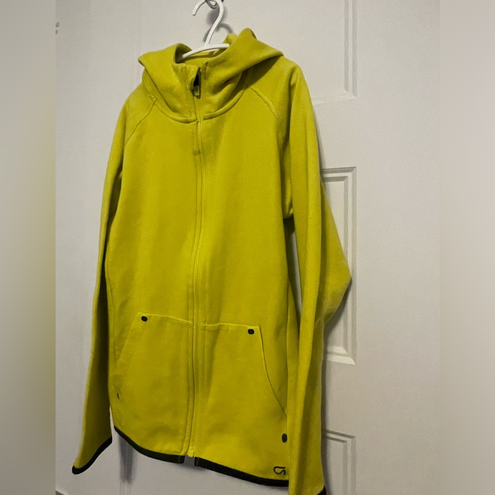 GAP Fit Bright Yellow Activewear Zip Hoodie for Kids Size Large 11-12y - Picture 10 of 10